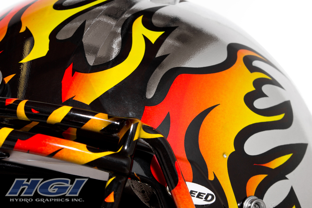 LA KISS HydroChrome® Flame Helmet finished by HGI