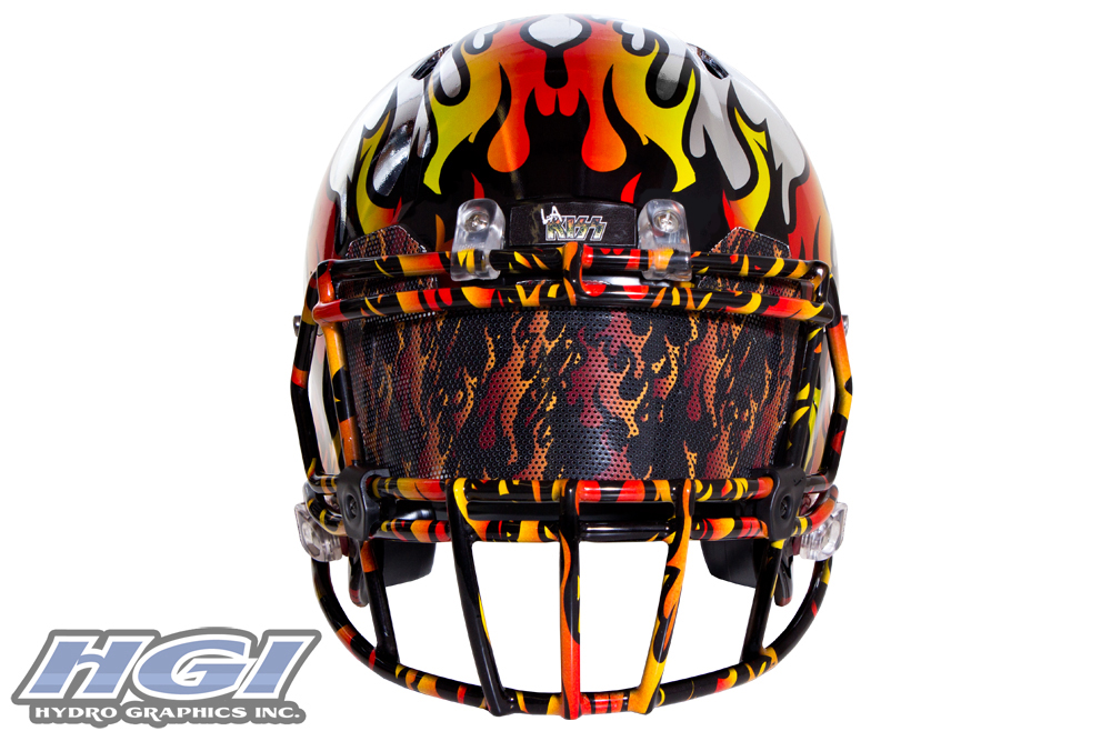 LA KISS HydroChrome® Flame Helmet finished by HGI